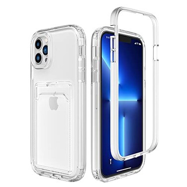 ZCDAYE Case for iPhone 13 Pro iPhone 13 Pro61 inch Clear Phone Case with Card Holder Slim Clear Soft TPU Shockproof Phone Case for iPhone 13 Pro61 inch Transparent
