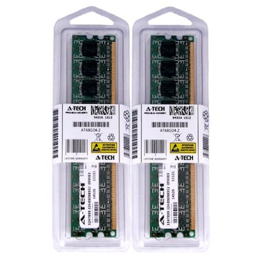 A-Tech ATech 2GB KIT 2X 1GB for Dell Dimension 3100 4700 5000 5100 5100C 5150 DM051 5150c 5150n 8400 9100 9150 9200 9200C C521 E310 E310n E510 E510n E520 E521 DIMM DDR2 NonECC PC24200 533MHz RAM Memor