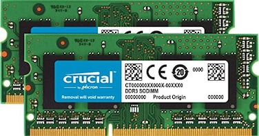 Micron Crucial 8GB Kit 4GBx2 DDR3DDR3L 1600 MTs PC3L12800 Unbuffered SODIMM 204Pin Memory CT2KIT51264BF160BJ
