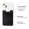 Fulgamo 2Pack Phone Card HolderLeather Phone Wallet Adhesive Stick On Credit Card Pocket for Back of Phone Case iPhone and AndroidBlack