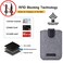 BIAJIYA Card Holder for Back of Phone RFID 5 Pull Credit Card Cash Cell Wallet Pocket Canva Leather Case for Smartphones Black