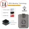 BIAJIYA Card Holder for Back of Phone RFID 5 Pull Credit Card Cash Cell Wallet Pocket Canva Leather Case for Smartphones Gray