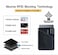 BIAJIYA Phone Card Holder PU Leather Sleeve Credit Card Holder Stick On Phone Case for iPhone Samsung Most Smartphones Black2pc