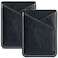 BIAJIYA Phone Card Holder PU Leather Sleeve Credit Card Holder Stick On Phone Case for iPhone Samsung Most Smartphones Black2pc