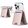 Cavor Compatible with Magsafe Wallet for Magnetic Wallet for iPhone 1716 Pro Max14 Pro1514 Plus1312 Mag Safe Card HolderPhone Case Credit for iPhone 151312Pink