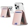 Cavor Compatible with Magsafe Wallet for Magnetic Wallet for iPhone 1716 Pro Max14 Pro1514 Plus1312 Mag Safe Card HolderPhone Case Credit for iPhone 151312Pink