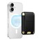 FINPAC MagSafe Wallet Magnetic Card Wallet Holder for iPhone 171615141312 Series Safe RFID Blocking Slim Leather 6 Card Holder for Women Men Carbon Fiber Black