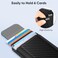 FINPAC MagSafe Wallet Magnetic Card Wallet Holder for iPhone 171615141312 Series Safe RFID Blocking Slim Leather 6 Card Holder for Women Men Carbon Fiber Black