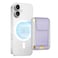 FINPAC MagSafe Wallet Magnetic Card Wallet Holder for iPhone 171615141312 Series Safe RFID Blocking Slim Leather 6 Card Holder for Women Men Light Purple