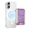 FINPAC MagSafe Wallet Magnetic Card Wallet Holder for iPhone 171615141312 Series Safe RFID Blocking Slim Leather 6 Card Holder for Women Men Starlight Purple
