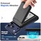 GSOIAX for MagSafe Wallet Magnetic Wallet for Phone with Adjustable Stand Lightweight Leather Magnetic Card Holder for iPhone 171615141312 Series Not for iPhone 1312 Mini Black
