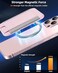 HiWe for MagSafe Wallet 7 Cards Holder with RFID Blocking Stronger Magnetic Wallet for iPhone 171615141312 Series Vegan Leather Minimalist Slim 1 Slot Orange Grey