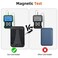 HiWe For Magsafe Wallet EiffelTower Magnetic Card Wallet Holder for iPhone 1615141312 Series Leather Wallet Fit 6 Cards Slim RFID Blocking Black