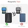 HiWe For Magsafe Wallet EiffelTower Magnetic Card Wallet Holder for iPhone 1615141312 Series Leather Wallet Fit 6 Cards Slim RFID Blocking Black
