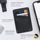 Limvory Leather Phone Wallet Stick On Credit Card Holder for Phone Case Compatible with iPhone Samsung Android All Cell Phones 2Pack Black