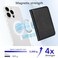 Lipvina For iPhone MagSafe Wallet with Kickstand Magnetic Card Holder RFID Blocking Compatible with iPhone 171615141312 Series ProMaxPlus Black