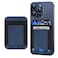 ExtreLife Phone Card Holder Leather Phone Wallet Stick On Stronger Adhesive Card Holder for Back of Phone Credit Card Holder for Phone Case iPhone Samsung Android RFID Blocking Fit 7 Cards Navy Blue