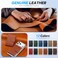 SHIELDON for MagSafe Wallet Genuine Leather Strong Magnetic Card Holder Slim RFID Blocking 6 Card Slots Compatible with iPhone 171615141312 Series Magnetic Case Men Women Retro Brown