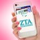 Sorority Shop Zeta Tau Alpha Koala Pouch Adhesive Cell Phone Wallet with ZTA Greek Letter Design