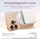 SOUNDBYTE Stronger Magnetic Wallet for iPhone 171615141312 Series for MagSafe Cases N52 Magnet RFID Blocking Leather Magnetic Card Holder with Powerful Magnets Holds 3 Cards White