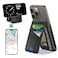 TopMade for MagSafe Wallet Works with Apple Find My Magnetic Wallet for iPhone 171615141312 Series for iPhone Wallet Stand with Finder Tracker 6 Card Holder RFID Blocking Black Carbon Fiber