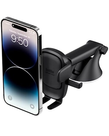 iOttie Easy One Touch Advanced Universal Car Mount Dashboard Windshield Suction Cup Phone Holder for iPhone Samsung Google All Smartphones