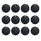 BGJRBY Mount Metal Plate12Pack for Magnetic Car Mount Phone Holder with Full Adhesive for Phone Magnet 12X Round Black