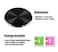 SALEX Metal Plates Replacement Set 4 Pack for Magnetic Car Mount Kit of 4 Black Round Discs Without Holes for Case Back Phone Magnets Strong 3M Adhesive Backing Circular Cell Phone Holder Stickers