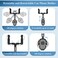 MIUOLV Car Phone Holder for Rearview Mirror 360 Rotatable and Retractable Fits 4070 Inch Smartphones MirrorBlack