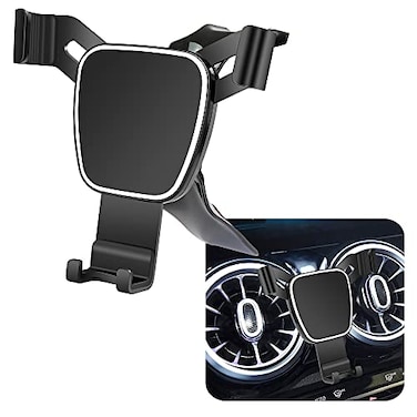 LUNQIN musttrue Car Phone Holder for Mercedes Benz GLA 2021 2022 2023 2024 2025 Class Auto Accessories Navigation Bracket Interior Decoration Mobile Cell Phone Mount