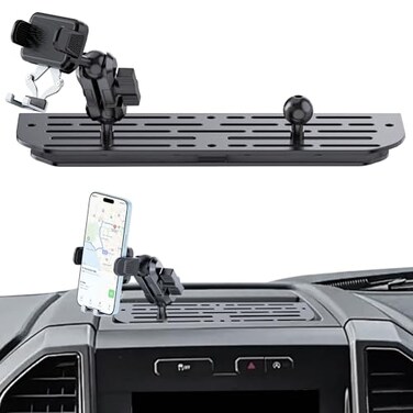 SwiftGaze Metal Phone Mount for 20212024 Ford F150 and 20212023 Ford Raptor Shakeproof Dash Mount Holder Cool Ford Accessory