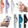 Weewooday 6 Pieces Phone Finger Grip Portable Telescopic Finger Strap Bracket Silicone Mobile Phone Ring Stand Grip Strap for Most MobileOrange Blue Purple Black White Gray
