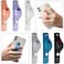 Weewooday 6 Pieces Phone Finger Grip Portable Telescopic Finger Strap Bracket Silicone Mobile Phone Ring Stand Grip Strap for Most MobileOrange Blue Purple Black White Gray