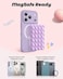 amBand ASMR Stuff Silicone Suction Phone Mount Stable HandsFree Sticky Holder for iPhone Cute Aesthetic Gear for TikTok Influencers ASMR Content Creator Lilac Purple