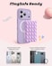 amBand ASMR Stuff Silicone Suction Phone Mount Stable HandsFree Sticky Holder for iPhone Cute Aesthetic Gear for TikTok Influencers ASMR Content Creator Lilac Purple