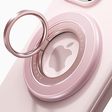 andobil 2026 3rd Gen Magnetic Phone Grip for MagSafe 360 Rotatable UltraStable TwoSided Magnet Cell Phone Ring Holder Compatible with MagSafe Accessories iPhone 17 Air 16 15 14 Pro Max Pink