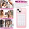 AZXYI Anteel 2 Pack Silicone Suction Phone Case Mount Silicon Adhesive Suction Cup Phone Mount Non Slip Sticky Phone Grip for Cellphone Strong Grip Holder for Selfies and Videos Light Pink