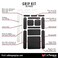 CATTONGUE GRIPS NonAbrasive Grip Tape Strips HeavyDuty PreCut AntiSlip Tape for Phones Tablets Crafting More Indoor Outdoor AntiSlip Solution Black 1Pack