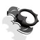 NILSTOREY Cell Phone Ring Holder Bat 360 Rotation Ring Stand Holder Metal Finger Grip Kickstand for iPhone Samsung Smartphones and iPads Black