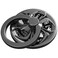 ebulous Finger Ring Stand 360 Rotation Spinner Mobile Cell Phone Ring Stand Holder with Grip Kickstand Universal WashableReusable for PhonePadNoteTablets etc Black