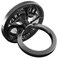 ebulous Finger Ring Stand 360 Rotation Spinner Mobile Cell Phone Ring Stand Holder with Grip Kickstand Universal WashableReusable for PhonePadNoteTablets etc Black