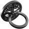 ebulous Finger Ring Stand 360 Rotation Spinner Mobile Cell Phone Ring Stand Holder with Grip Kickstand Universal WashableReusable for PhonePadNoteTablets etc Black