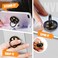 ebulous Finger Ring Stand 360 Rotation Spinner Mobile Cell Phone Ring Stand Holder with Grip Kickstand Universal WashableReusable for PhonePadNoteTablets etc Black