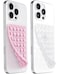 JingJinYY Anteel 2 Pack Double Sided Silicone Suction Cup Phone Case Mount HandsFree Strong Grip Silicon Phone Holder for Selfies and Videos Non Slip Phone Accessories LightPinkTranslucent