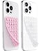 JingJinYY Anteel 2 Pack Double Sided Silicone Suction Cup Phone Case Mount HandsFree Strong Grip Silicon Phone Holder for Selfies and Videos Non Slip Phone Accessories LightPinkTranslucent