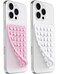 JingJinYY Anteel 2 Pack Double Sided Silicone Suction Cup Phone Case Mount HandsFree Strong Grip Silicon Phone Holder for Selfies and Videos Non Slip Phone Accessories LightPinkWhite