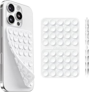 Klearlook Maximized Klearlook Silicone Suction Cup Phone Case Mount Double Sided Silicon Sticky Phone Grip with Higher Suction for Cell Phone HandsFree Phone Accessories Holder for Selfies and Videos