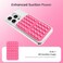 Klearlook Maximized Klearlook Silicone Suction Cup Phone Case Mount Double Sided Sticky Phone Grip for 6172 inch Phones Phone Accessories HandsFree Strong Grip Holder for Selfies and Videos Hot Pink