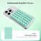 Klearlook Maximized Klearlook Silicone Suction Cup Phone Case Mount Double Sided Sticky Phone Grip for 6172 inch Phones Phone Accessories HandsFree Strong Grip Holder for Selfies and Videos Light Gree