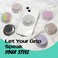On The Grip Bling Bling Glitter Phone Grip Stand Elegant Magsafe Compatible Phone Holder for Secure Grip and HandsFree Viewing Silver